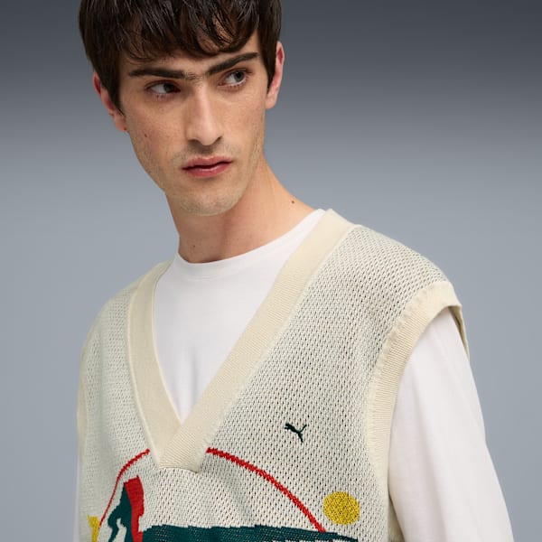Special Items Knit Vest Men, Alpine Snow, extralarge