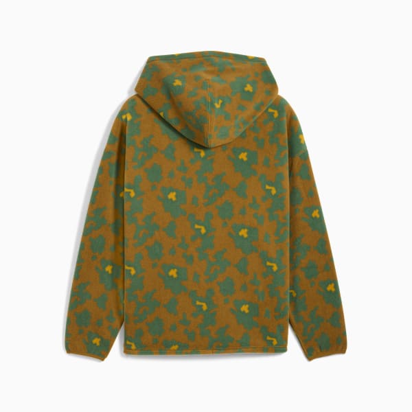 AOP Fleece Hoodie Men, Light Moss-AOP, extralarge