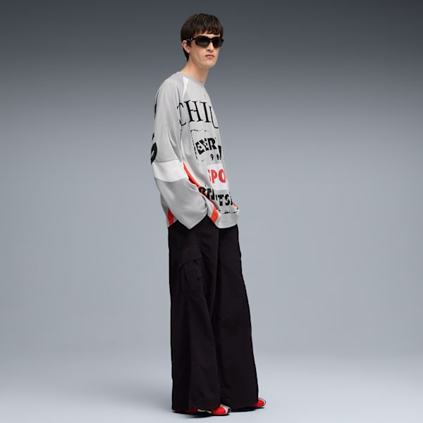 Nine To Five Long Sleeve Jersey, Gray Echo, extralarge-IND