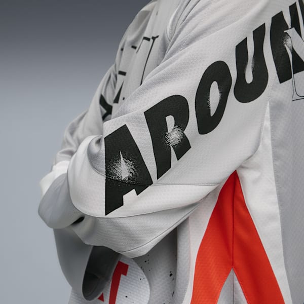 Nine To Five Long Sleeve Jersey, Gray Echo, extralarge-IND