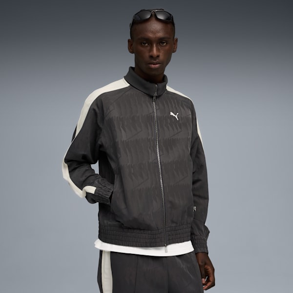The NeverWorn VI T7 Track Jacket Men, Dusky Gray-AOP, extralarge