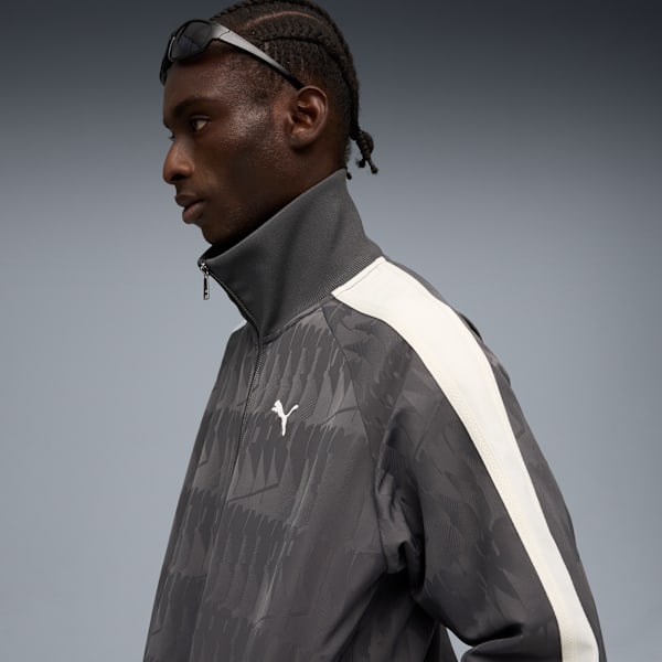 The NeverWorn VI T7 Track Jacket Men, Dusky Gray-AOP, extralarge