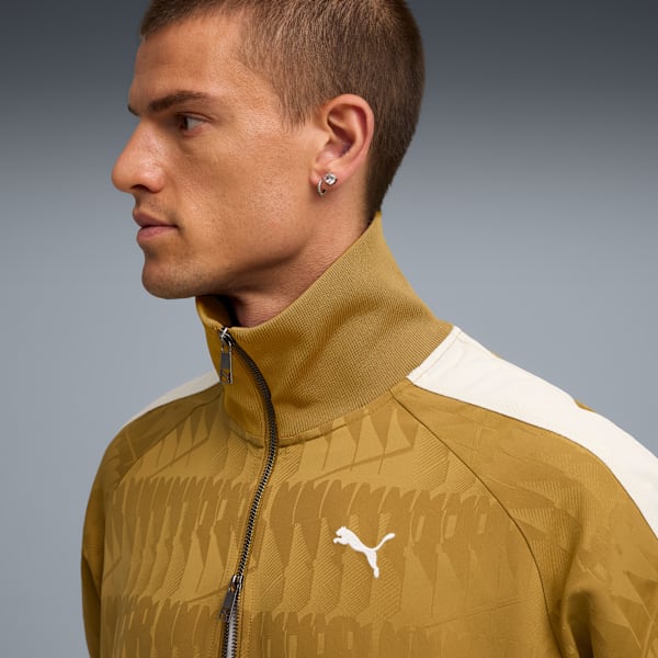 The NeverWorn VI T7 Track Jacket Men, Honey Butter-AOP, extralarge