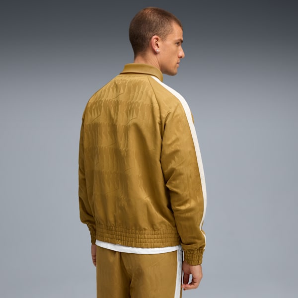 The NeverWorn VI T7 Track Jacket Men, Honey Butter-AOP, extralarge