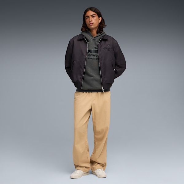 PUMA x REPRESENT Men's Oversized Hoodie, Flat Dark Gray, extralarge-IND