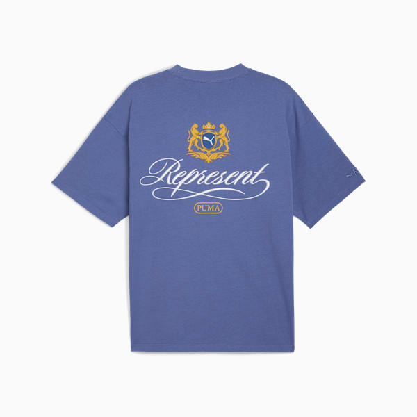 PUMA x REPRESENT Men's Oversized Graphic Tee, Blue Dusk, extralarge