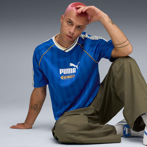 KING Relaxed Football Jersey Unisex, Mountain Blue, extralarge