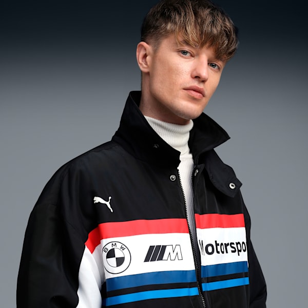 BMW MMS Men's Relaxed Padded Lifestyle Jacket, PUMA Black, extralarge-IND