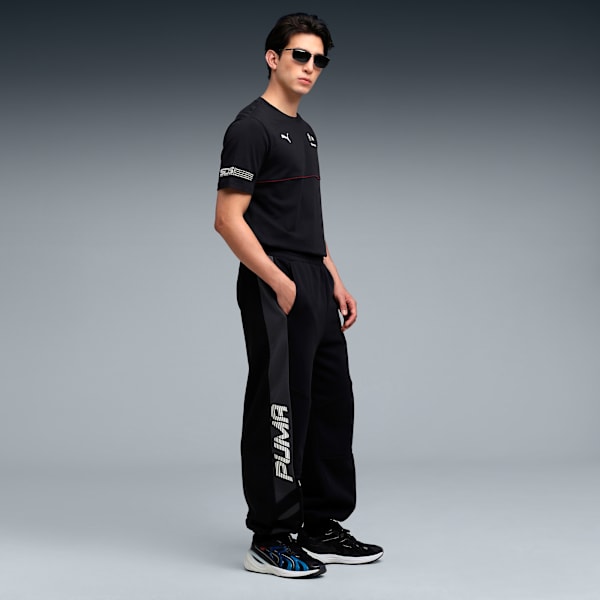 BMW MMS Lifestyle Men's Cotton Fleece Sweatpants, PUMA Black, extralarge-IND