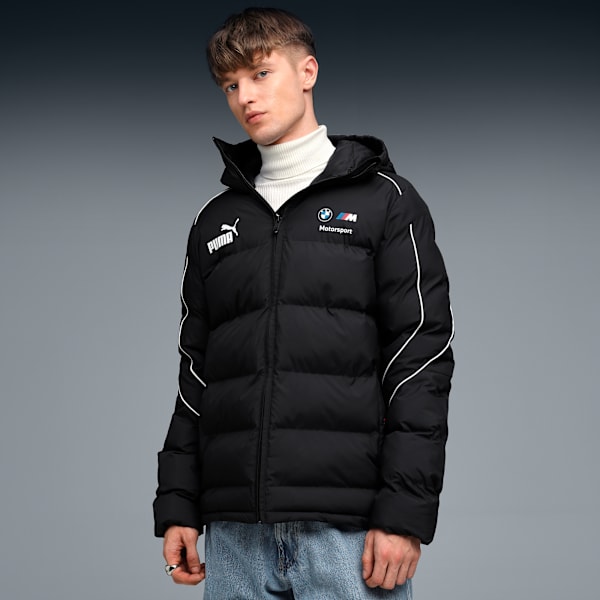 BMW M Motorsport MT7+ Men's Puffer Jacket, PUMA Black, extralarge-IND