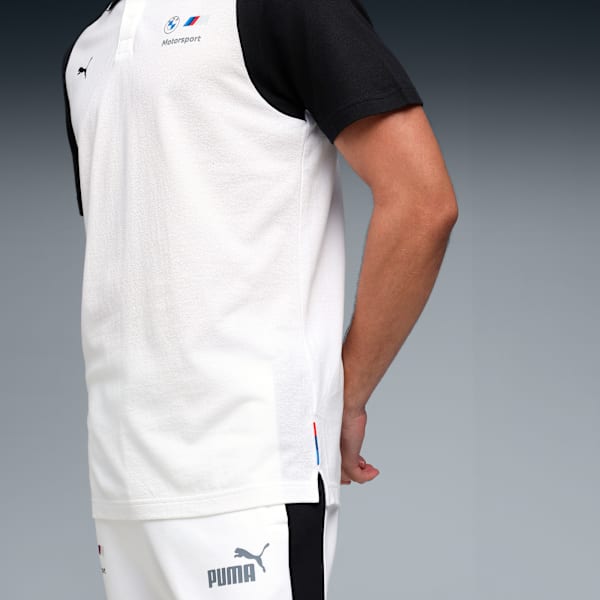 BMW MMS Men's Cotton Regular Fit Polo, PUMA White, extralarge-IND