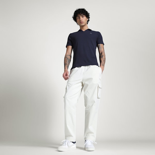 Premium Essentials Ribbed Polo, New Navy, extralarge-IND