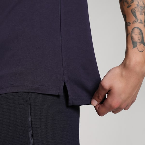 Men's Premium Essential Zippered Polo, New Navy, extralarge-IND