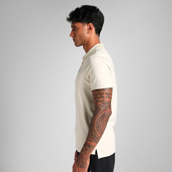 Men's Premium Essential Zippered Polo, Alpine Snow, extralarge-IND