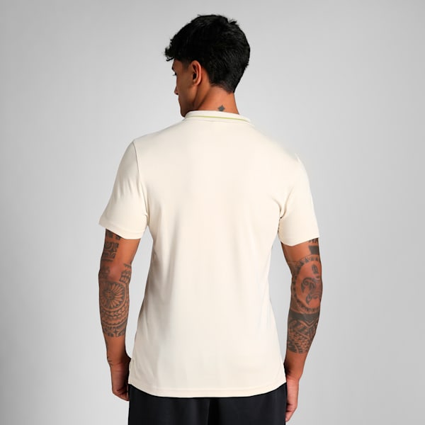 Men's Premium Essential Zippered Polo, Alpine Snow, extralarge-IND