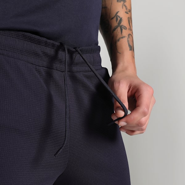 Men's Elevated Essential Waffle-Knit Pants, New Navy, extralarge-IND