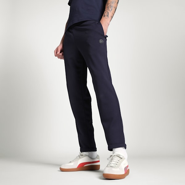 Men's Elevated Essential Waffle-Knit Pants, New Navy, extralarge-IND