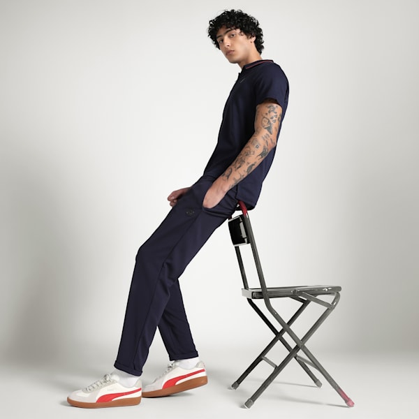 Men's Elevated Essential Waffle-Knit Pants, New Navy, extralarge-IND