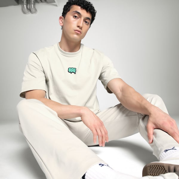 Men's Super Graphic Tee, Desert Dust, extralarge-IND
