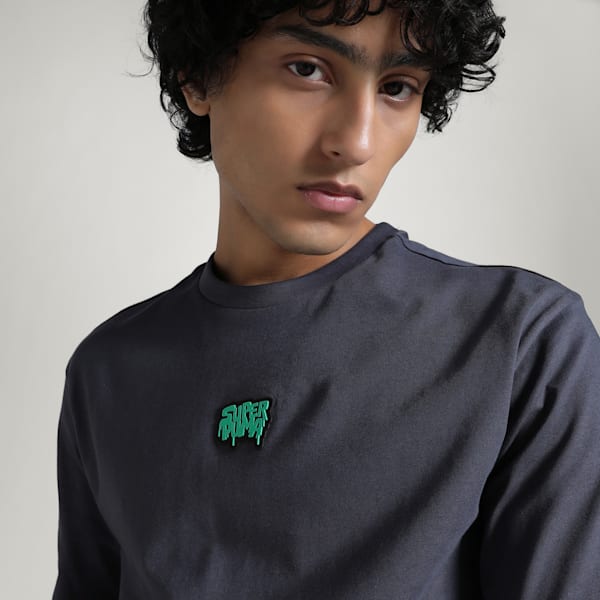 Men's Super Graphic Tee, Galactic Gray, extralarge-IND