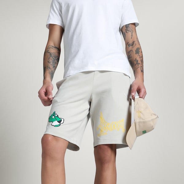 SUPER Men's Graphic Knit Shorts, Desert Dust, extralarge-IND