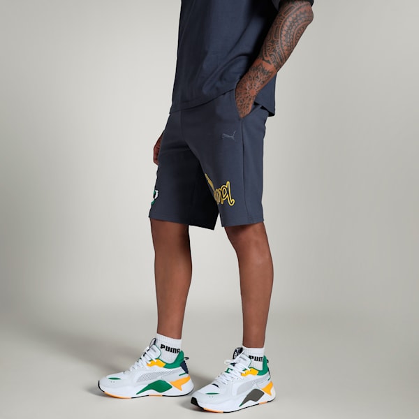 SUPER Men's Graphic Knit Shorts, Galactic Gray, extralarge-IND