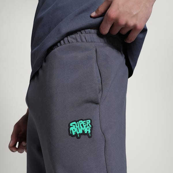Men's Super Graphic Pants, Galactic Gray, extralarge-IND