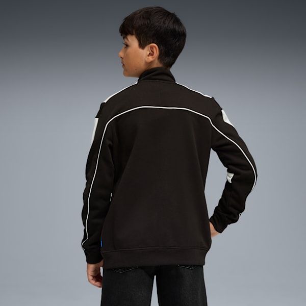 BMW MMS Kids' Colorblock MT7+ Sweat Jacket, PUMA Black, extralarge-IND