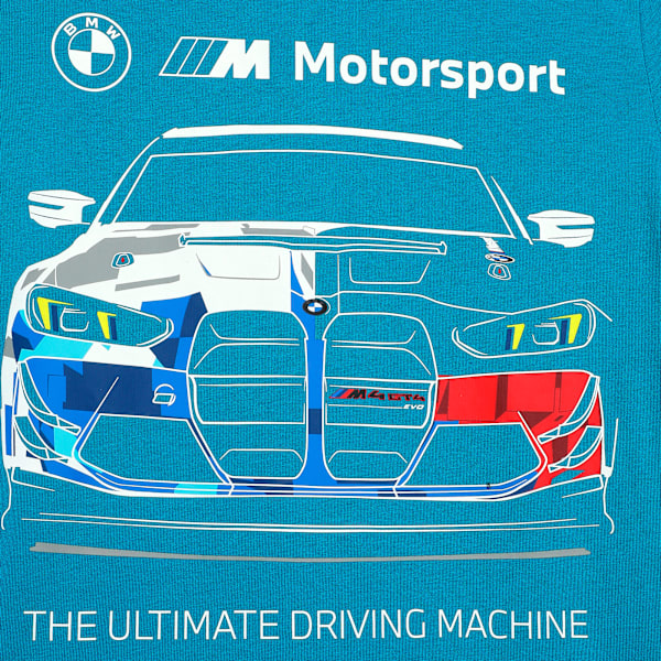 BMW MMS Kids' Car Graphic Tee, Tropical Blue, extralarge-IND