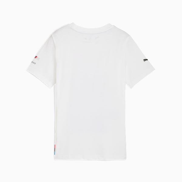 BMW M Motorsport Block Tee Youth, PUMA White, extralarge