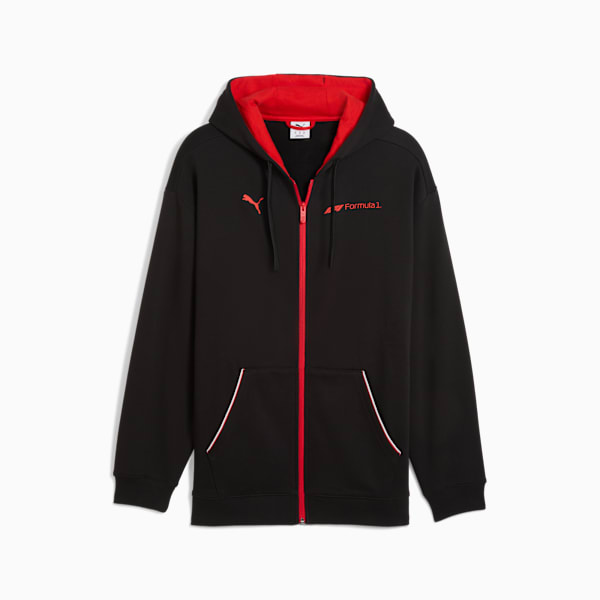 Sudadera con capucha y cremallera para hombre Formula 1® Motorsport Essentials, PUMA Black, extralarge