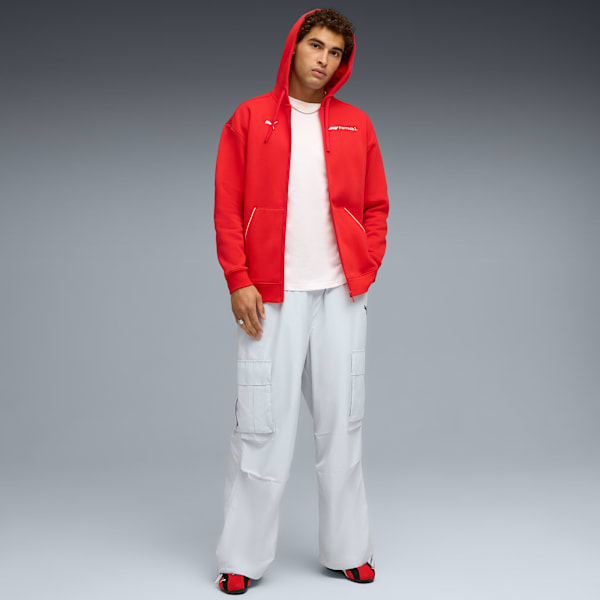 Chandail à capuchon à fermeture éclair entière F1® Essential+ Homme, Pop Red, extralarge