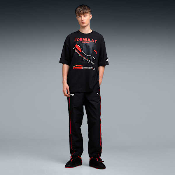 Formula 1 Men's Motorsport Relaxed Graphic T-shirt, PUMA Black, extralarge-IND
