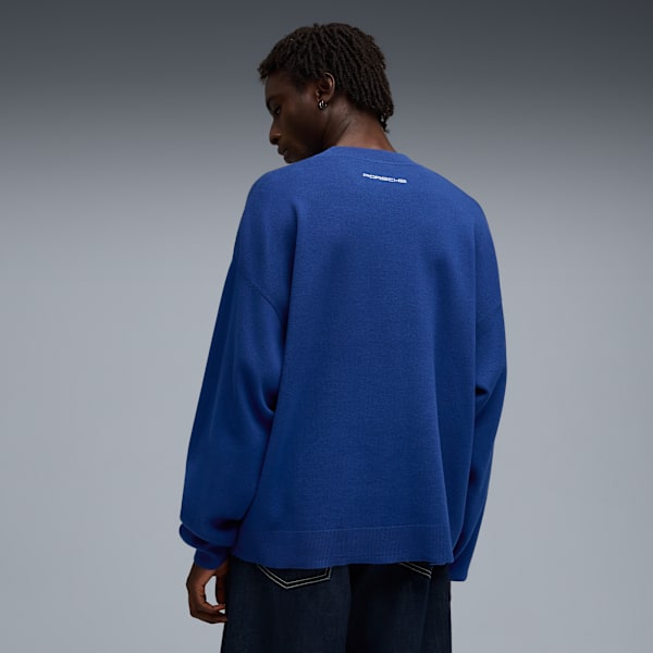 PUMA x PORSCHE LEGACY Lifestyle Knit Crew Neck Men, Clyde Royal, extralarge