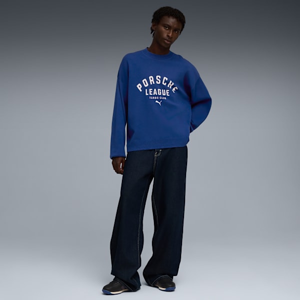 PUMA x PORSCHE LEGACY Lifestyle Knit Crew Neck Men, Clyde Royal, extralarge