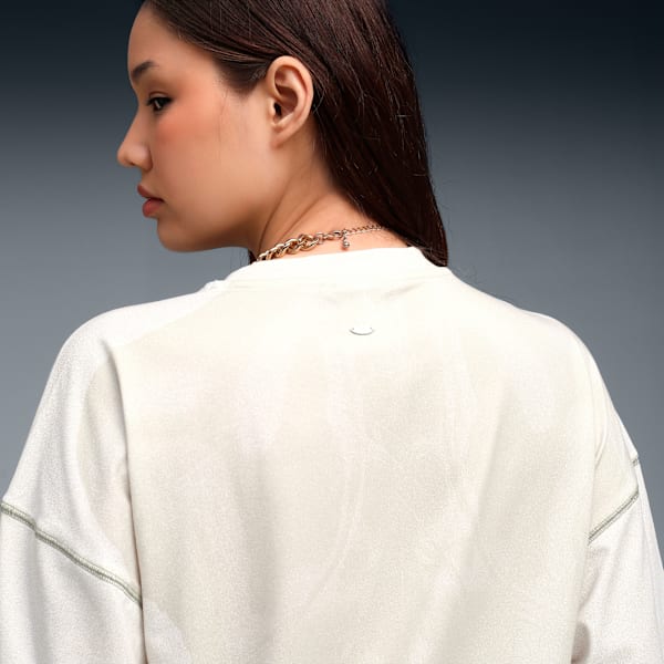 YONA Women's Printed Sleeveless Tee, PUMA White, extralarge-IND