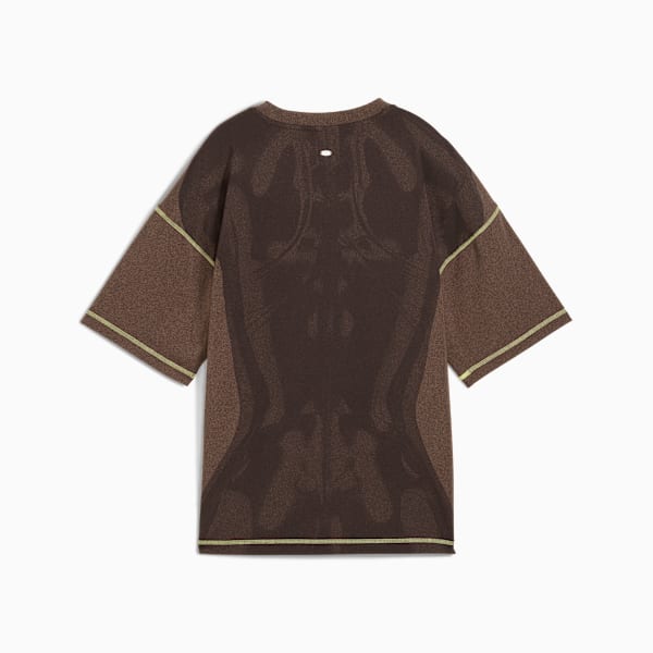 Yona Women's Patterned Tee, Flat Bronze, extralarge