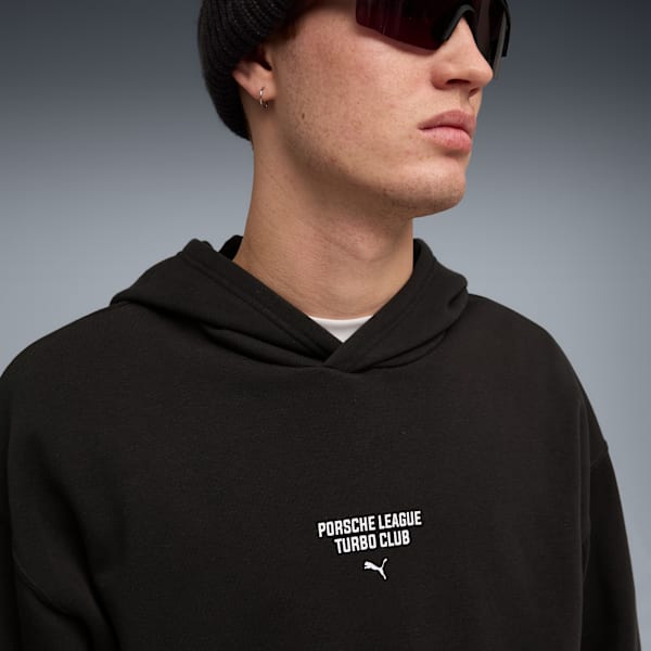 Porsche Legacy Graphic Hoodie Men, PUMA Black, extralarge