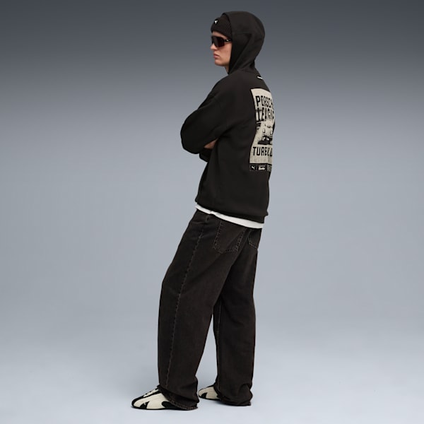 Porsche Legacy Graphic Hoodie Men, PUMA Black, extralarge