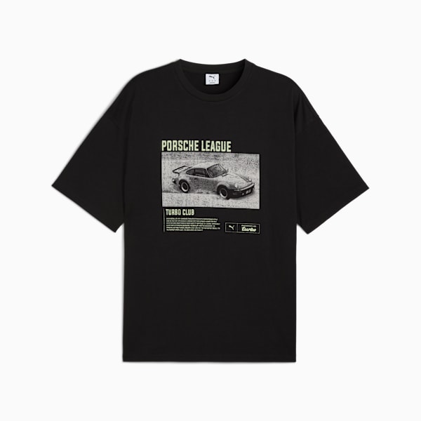 PUMA x PORSCHE LEGACY Graphic Tee 2 Men, PUMA Black, extralarge