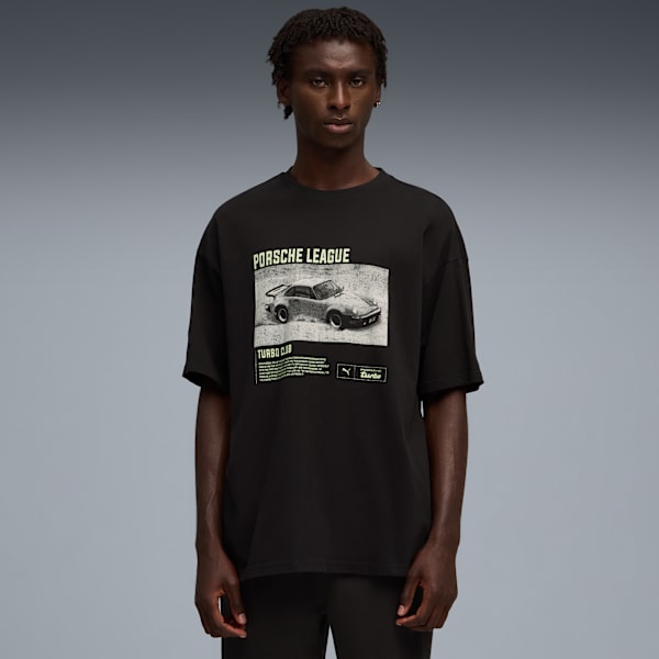 PUMA x PORSCHE LEGACY Graphic Tee 2 Men, PUMA Black, extralarge