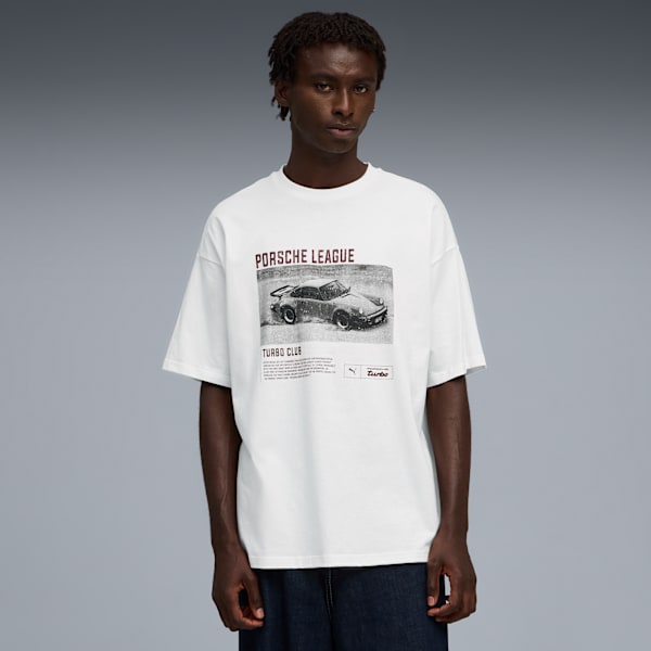 PUMA x PORSCHE LEGACY Graphic Tee 2 Men, PUMA White, extralarge