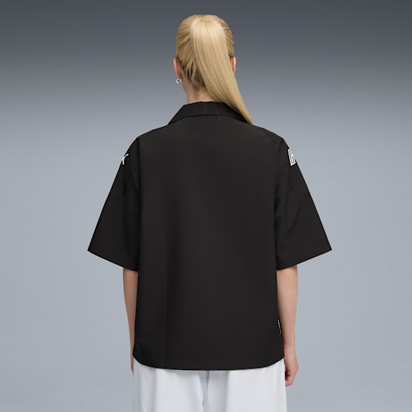 FUTURE.PUMA.ARCHIVE Graphic Boxy Racer Shirt Unisex, PUMA Black, extralarge
