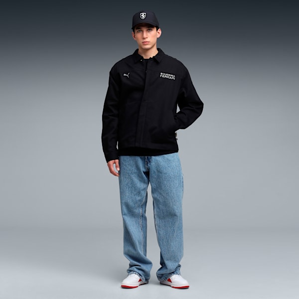 Ferrari Lifestyle Men's Relaxed Fit Motorsport Jacket, PUMA Black, extralarge-IND