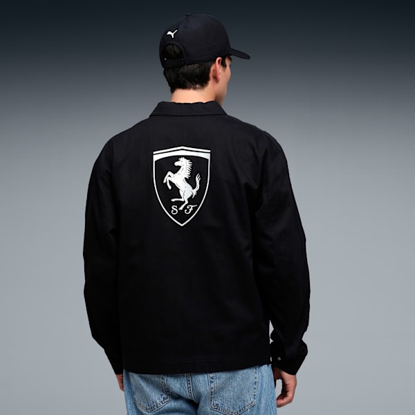 Ferrari Lifestyle Men's Relaxed Fit Motorsport Jacket, PUMA Black, extralarge-IND