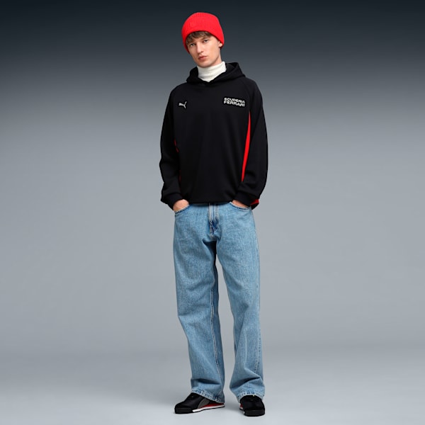 Ferrari Men's Regular Fit Lifestyle Hoodie, PUMA Black, extralarge-IND
