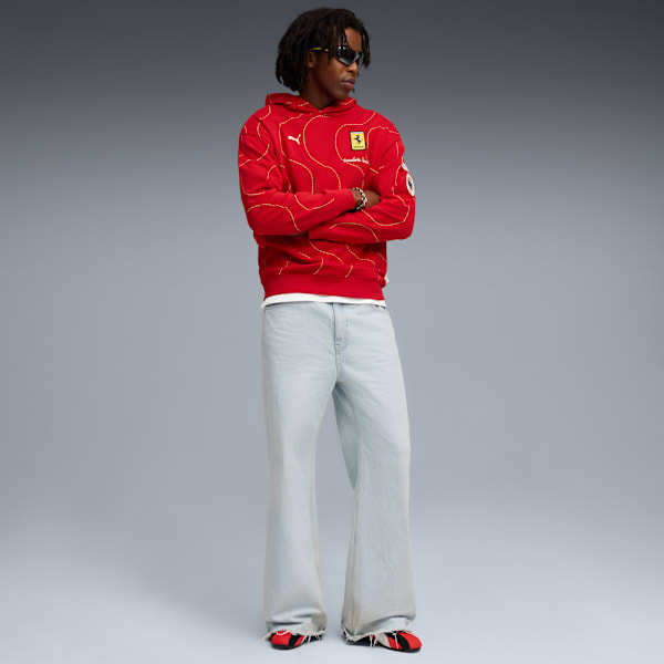 Scuderia Ferrari Monza Men's Hoodie, Rosso Corsa, extralarge