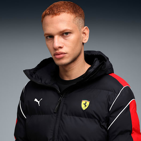 Ferrari MT7 Ecolite Men's Hooded Puffer Jacket, PUMA Black, extralarge-IND
