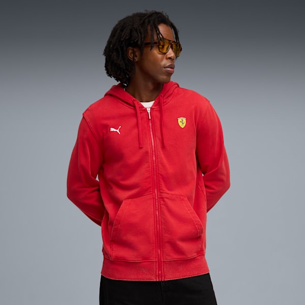 Ferrari Sportswear Sweat JKT Men, Rosso Corsa, extralarge