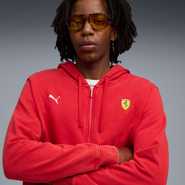 Ferrari Sportswear Sweat JKT Men, Rosso Corsa, extralarge